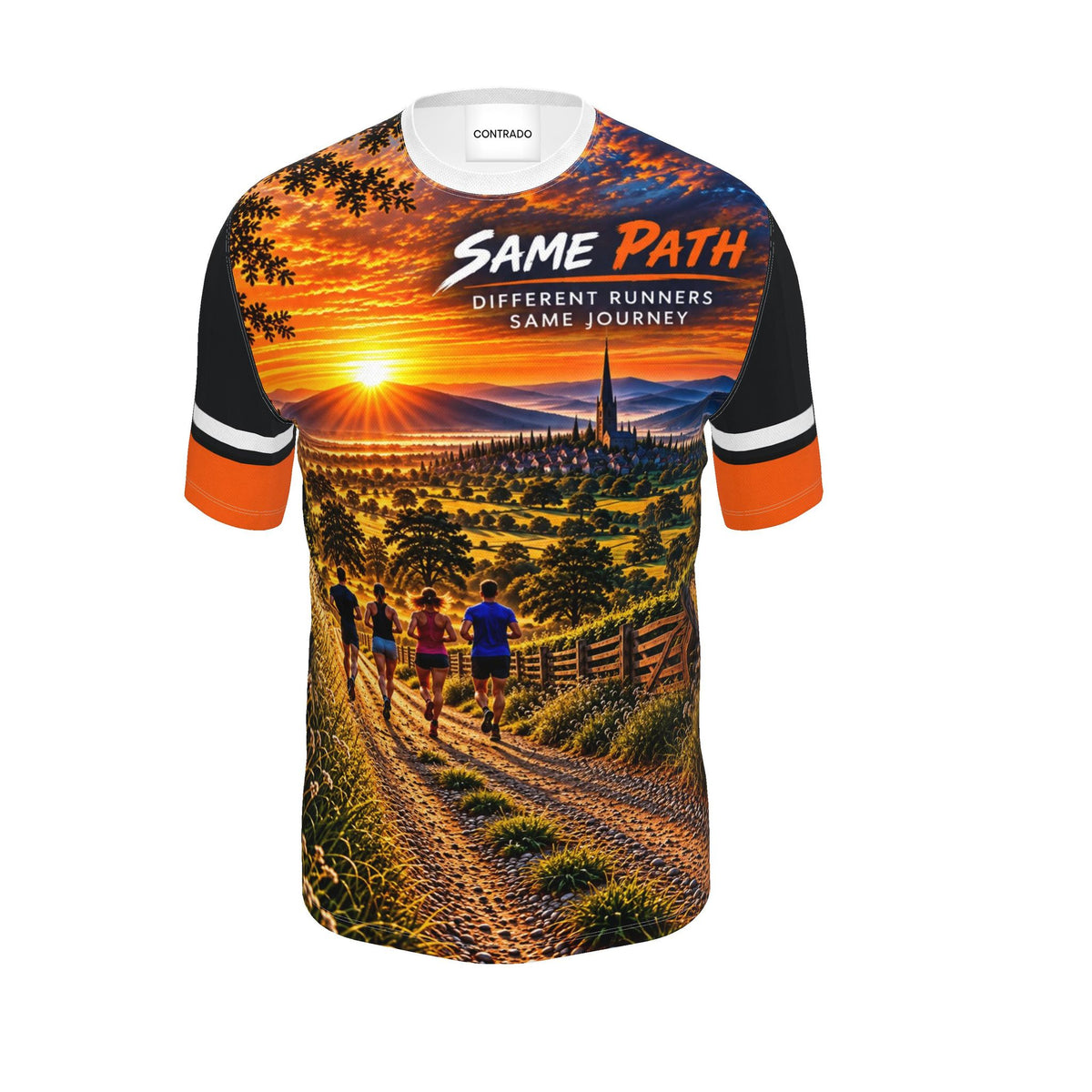 RUN FURTHER SAME PATH performance running T-shirt — product view 1
