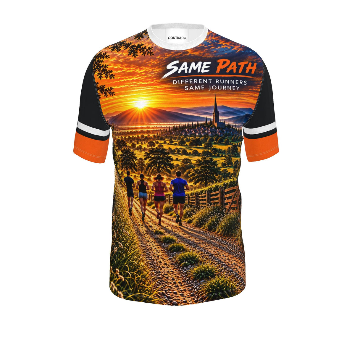 RUN FURTHER SAME PATH performance running T-shirt — product view 2